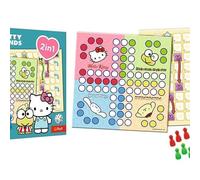 Trefl - Chinese, Hello Kitty - Game 2-in-1, Family Board Game with Hello Kitty, Double Sided Board, Simple Rules, Classic Game for Adults and Children from 4 years old