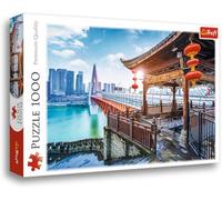 Trefl Chongqing China - 1000 Piece Jigsaw Puzzles for Adults & Children Aged 12+ Twin River Bridges Puzzle