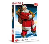 Trefl Coca-Cola 10923 1000-Piece Christmas Santa Jigsaw Puzzle for Adults and Children from 14 Years, Multicoloured, 10923