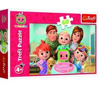 Trefl - Cocomelon, A Wonderful Day! - Puzzle 60 Elements - Colourful Puzzle with Heroes of the TV Series, Creative Entertainment, Game for Children from 4 Years