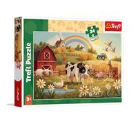Trefl Cow on the Farm - 24 Maxi Jigsaw Puzzles - 24 Large Pieces Creative Entertainment for Ages 3+
