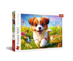 Trefl Cucciolo Felice 500 Pieces Tea with Animals, Creative Entertainment, Classic Puzzle for Adults and Children from 10 Years, Multicoloured, 37524