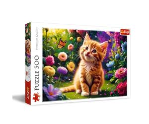 Trefl Cute Cat 500 Pieces DIY with Animals, Creative Entertainment, Classic Puzzle for Adults and Children from 10 Years, 37525, Multicoloured
