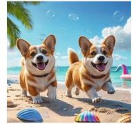 Trefl - Day with Corgi - Puzzle 30 Pieces - Jigsaw Puzzle with Animals, Creative Entertainment, for Children from 3 years