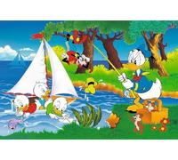 Trefl - Disney, Adventures by the Lake - Puzzle 160 Pieces - Colourful Puzzle with Characters from the Donald Duck Animated Film, Fun for Children from 6 Years