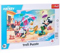 Trefl Disney Characters Play on the Beach Puzzle - 15 Pieces