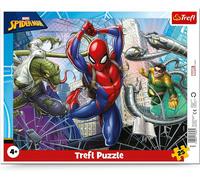 Trefl Spiderman Spidey Character - 25 Piece Jigsaw Puzzles For Children Aged 4+ - Superhero Kids Marvel Avengers Frame Puzzle