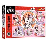 Trefl - Disney Minnie, Minnie Mouse Habits - 200-piece puzzle - Colourful jigsaw puzzle with fairy tale characters, for children aged 7 and up