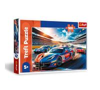 Trefl - Fast Racer - Puzzle 100 Pieces - Puzzle with Vehicles, Creative Entertainment, Fun for Children from 5 Years