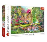 Trefl Forest Haven 1000 Jigsaw Puzzle Red 27"x19" Print, Painted Nostalgic Pictures, Perfect Matching of Elements, for Adults and Children from 12 Years Old