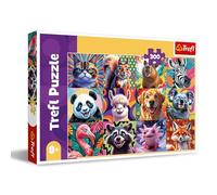 Trefl - Funny Animal Portraits - Puzzle 300 Pieces - Colourful Collage with Animals, Creative Entertainment, Fun for Children from 8 Years