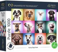 Trefl Funny Dog Faces Puzzle Adult - 1000 Pieces