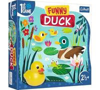 Trefl - Funny Duck, First Board Game - Board Game for the Smallest, Rubber Duck, Large Elements, Cooperative Game with Tasks for Toddlers, Playful Learning, Game for Children from 2.5 Years