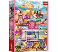 Trefl 2 in 1: Holiday Time - 2 x 500 Pieces-Set of Two Jigsaw Puzzles DIY Creative Entertainment for Adults and Children Age 10+ Multicoloured, 37533