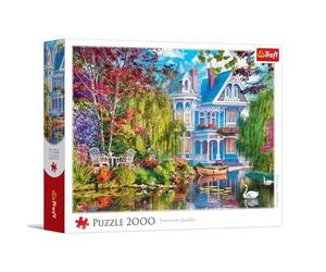 Trefl - House on the Lake - 2000 Pieces - DIY Jigsaw Puzzle Creative Entertainment Classic Puzzle for Adults and Kids 14+