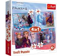 Trefl Jigsaw Puzzle Floor Childrens Kids Educational Toy Activity Learning Game 4 in 1 Disney Frozen 2 Journey Into the Unknown