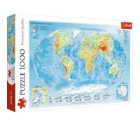 Trefl Jigsaw Puzzle Physical Map of the World Puzzle Adults 1000 Pieces