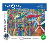 Trefl EYE-SPY Amsterdam Netherlands Sneaky Peekers - 1000 Piece Jigsaw Puzzles for Adults & Kids Aged 12+ - UFT Connectable Puzzle - Find The Hilarious Scenes