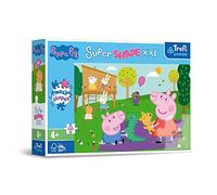Trefl Junior Peppa Pig Super Shape XXL 60 Piece Jigsaw Puzzles for Kids - Easy Hold Extra Large Puzzle Pieces for Children - For Ages 4+
