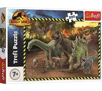Trefl Jurassic World Dominion 200 Piece Jigsaw Puzzles for Kids - Dinosaurs from the Jurassic World Puzzle for Children - For Ages 7+