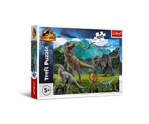 Trefl Jurassic World: Dominion Jurassic Park - 100 Piece Jigsaw Puzzles for Kids - Dinosaur Puzzle for Children - For Ages 5+