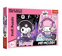 Trefl - Kuromi, Kuromi Rząi - Puzzle 160 Elements - Colorful Puzzle with Heroes Fairy Tales, Creative Entertainment, Fun for Children from 6 years