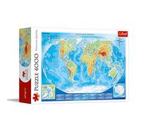 Trefl, Large World Map Jigsaw Puzzle, 4000 Pieces, Premium Quality, for Ages 14 and Up