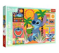 Trefl Lilo, 37483 Holiday with Stitch 500 Pieces Te with the Hero of the Disney Animated Movie, Creative Entertainment, Fun, Classic Puzzle for Adults and Children from 10 Years, Multicoloured, 37483