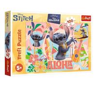 Trefl Lilo & Stitch, Stitch and His Friends in Action - 100 Piece Puzzle - Colourful Puzzle with Characters from the Movie for Ages 5+