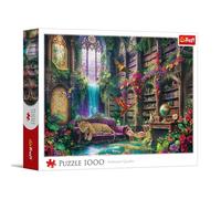 Trefl - Magic Library - 1000 Pieces - DIY Puzzle, Creative Entertainment, Classic Puzzle for Adults and Children Aged 14 and up