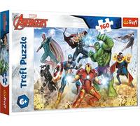Trefl Jigsaw Puzzle 916 15368 Marvel Avengers - Ready to Save the World - 160 pcs - Ages 6+