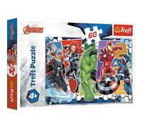 Trefl Marvel Avengers 60 Piece Jigsaw Puzzles For Kids - Superhero Puzzle For Children Easy Hold - For Ages 4+
