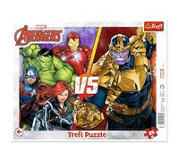 Trefl Marvel Avengers Frame Puzzle - 25 Piece Jigsaw Puzzles for Children Aged 4+ - Superhero End Game Iron Man Hulk Puzzles