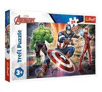 Trefl Marvel Avengers The World of Avengers - 24 Piece Jigsaw Puzzles for Kids - Easy Hold Large Maxi Puzzle Pieces for Children - For Ages 3+
