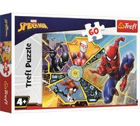 Trefl Marvel Spiderman 60 Piece Jigsaw Puzzles For Kids - Spidey Superhero Puzzle For Children Easy Hold - For Ages 4+