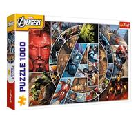 Trefl Marvel The Avengers, Heroes-1000 Pieces Superheroes, Classic Puzzle for Adults and Children from 14 Years, Multicoloured, 10934