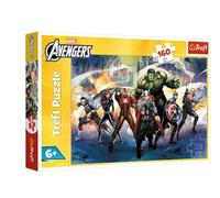 Trefl Marvel The Avengers Superpowers - 160 Piece Jigsaw Puzzle - Colourful Puzzle with Superheroes Fun for Children Aged 6+