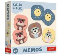 Trefl - Memos Bobasque and Bear - Educational Commemorative Game for Little Ones, Couples Find, Memory, for Children from 2 Years