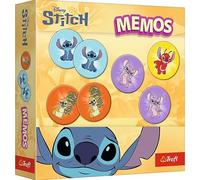 Trefl - Memos Lilo & Stitch - Learning Memorial Game for Little Ones, Couples Find, Memory with Heroes Fairy Tales, for Children from 3 Years
