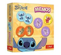 Trefl - Memos Lilo & Stitch - Learning Memorial Game for Little Ones, Couples Find, Memory with Heroes Fairy Tales, for Children from 3 Years