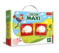 Trefl - Memos Maxi Farm Animals - Training game for the little ones, little ones, picture finding, large elements and thick texture, classic memory game for children aged 2 and over