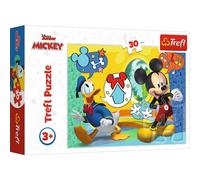 Trefl - Mickey, Mickey Mouse and Funny House - Jigsaw Puzzle 30 Elements - Colourful Puzzle with Disney Heroes Fairy Tale, Mickey Mouse, Creative Entertainment, Fun for Kids Ages 3 and Up