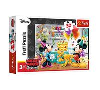 Trefl Mickey Mouse Puzzle - 30 Piece Jigsaw Puzzles for Children - Disney Minnie & Mickey Mouse Character Jigsaws