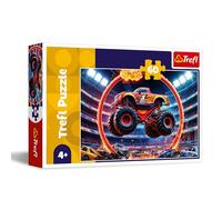 Trefl - Monster Truck - Puzzle 60 Pieces - Colourful Puzzle with Vehicles, Creative Entertainment, Fun for Children from 4 Years