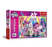 Trefl - My Little Pony, Friendship World - 60 Piece Puzzle - Colorful Puzzle with the Characters of the Children's Series, Creative Entertainment, Game for Children Ages 4 and Up
