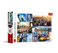 Trefl, New York 4000 Piece Jigsaw Puzzle USA Collage Premium Quality for Ages 14 and Up