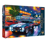 Trefl Night Drive 1000 Jigsaw Puzzle, Premium Plus, Tea Time 27"x19" A Series of Painted Nostalgic Pictures, Perfect Matching of Elements, for Adults and Children from 12 Years Old