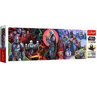 Trefl Panoramic 1000 Pieces-Collage, DIY Brain Teaser, Creative, Fun, Classic for Adults and Children Over 12 Years Puzzle, Color Star Wars The Mandalorian, 29052