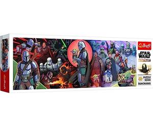 Trefl Panoramic 1000 Pieces-Collage, DIY Brain Teaser, Creative, Fun, Classic for Adults and Children Over 12 Years Puzzle, Color Star Wars The Mandalorian, 29052