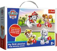 Trefl Paw Patrol, Beloved Dogs - 4 Large Shape Sorting Puzzles for Toddlers, 3 to 6 Pieces, for Ages 2+